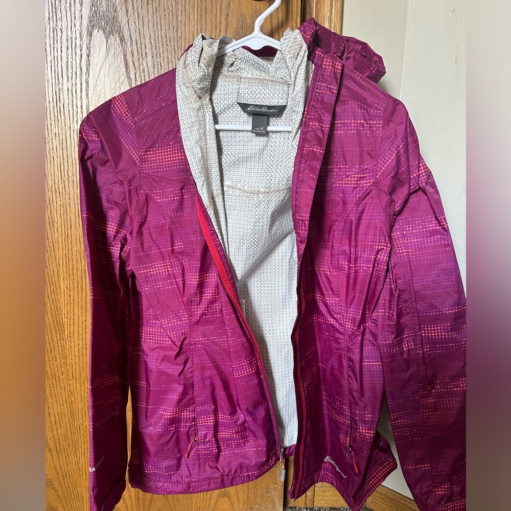 Eddie Bauer rain coat size M lightweight zip up